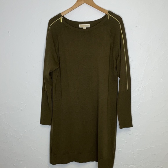 Michael Michael Kors Olive Green Sweater Dress - Picture 5 of 8